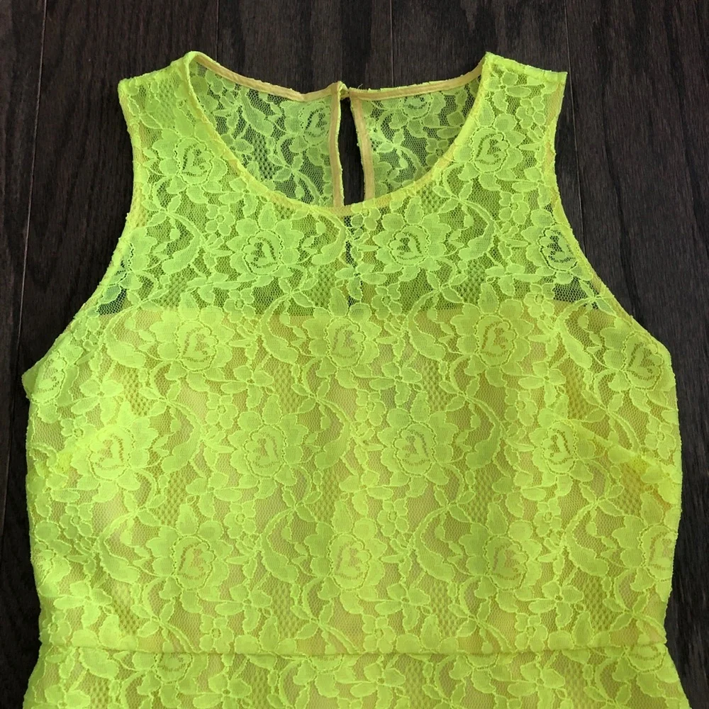 NEW J. Crew Neon Lace Sleeveless Sheath Dress